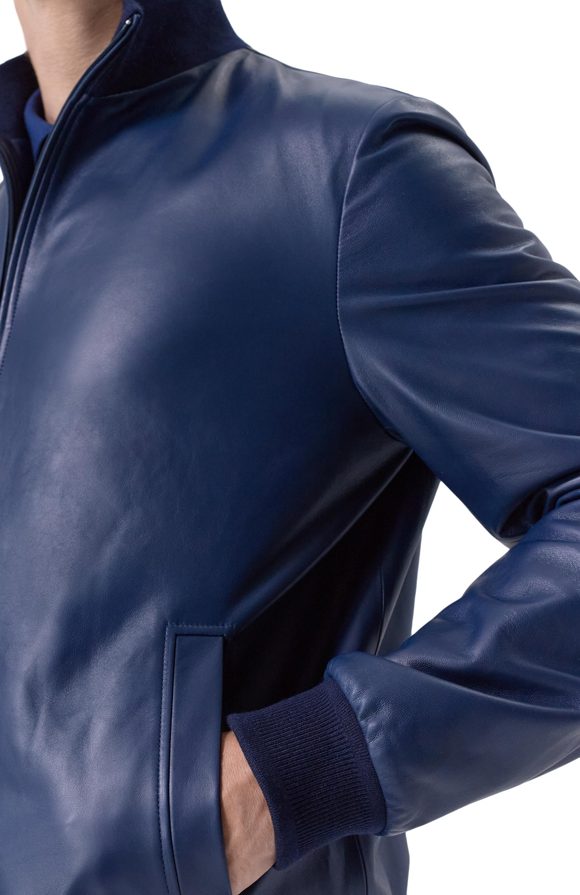 Кожаный бомбер STEFANO RICCI, арт. M7J6100260/NPNUV5_001, фото 5