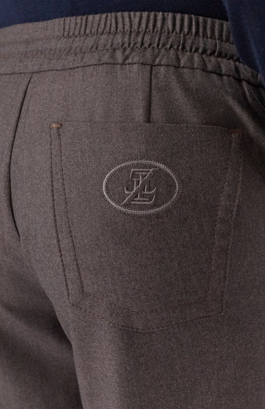 Шерстяные брюки Zilli CP201CM0201VLXS00 Серый  CP201CM0201VLXS00 Фото 5