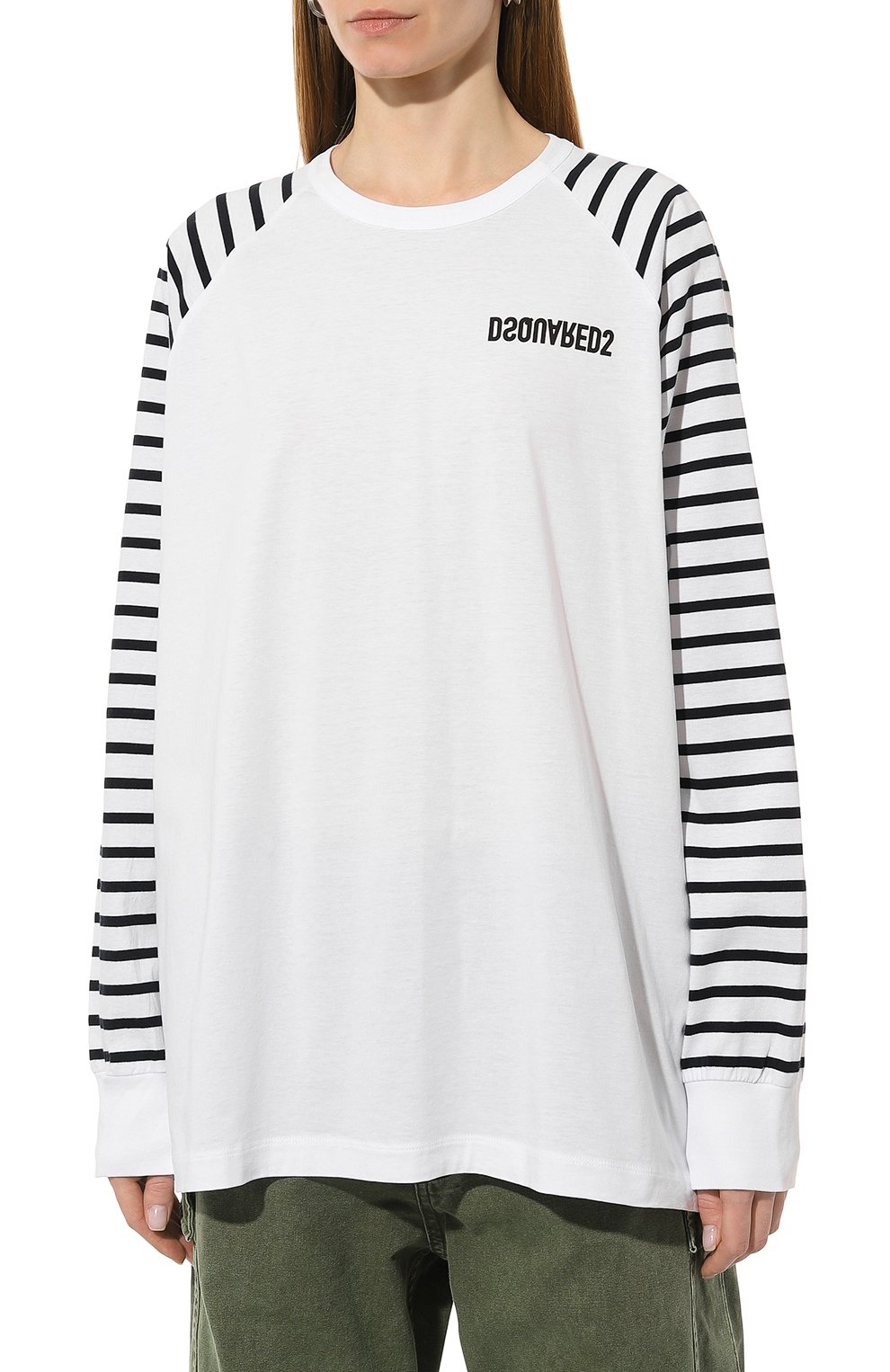 Хлопковый лонгслив DSQUARED2, арт. S75GD0322/S23009, фото 3