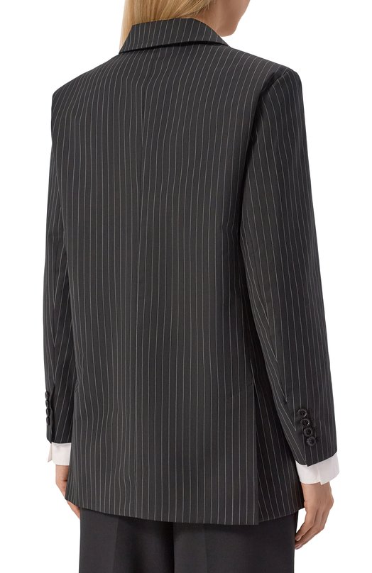 Шерстяной жакет Max Mara MATTIA Чёрный  MATTIA Фото 4