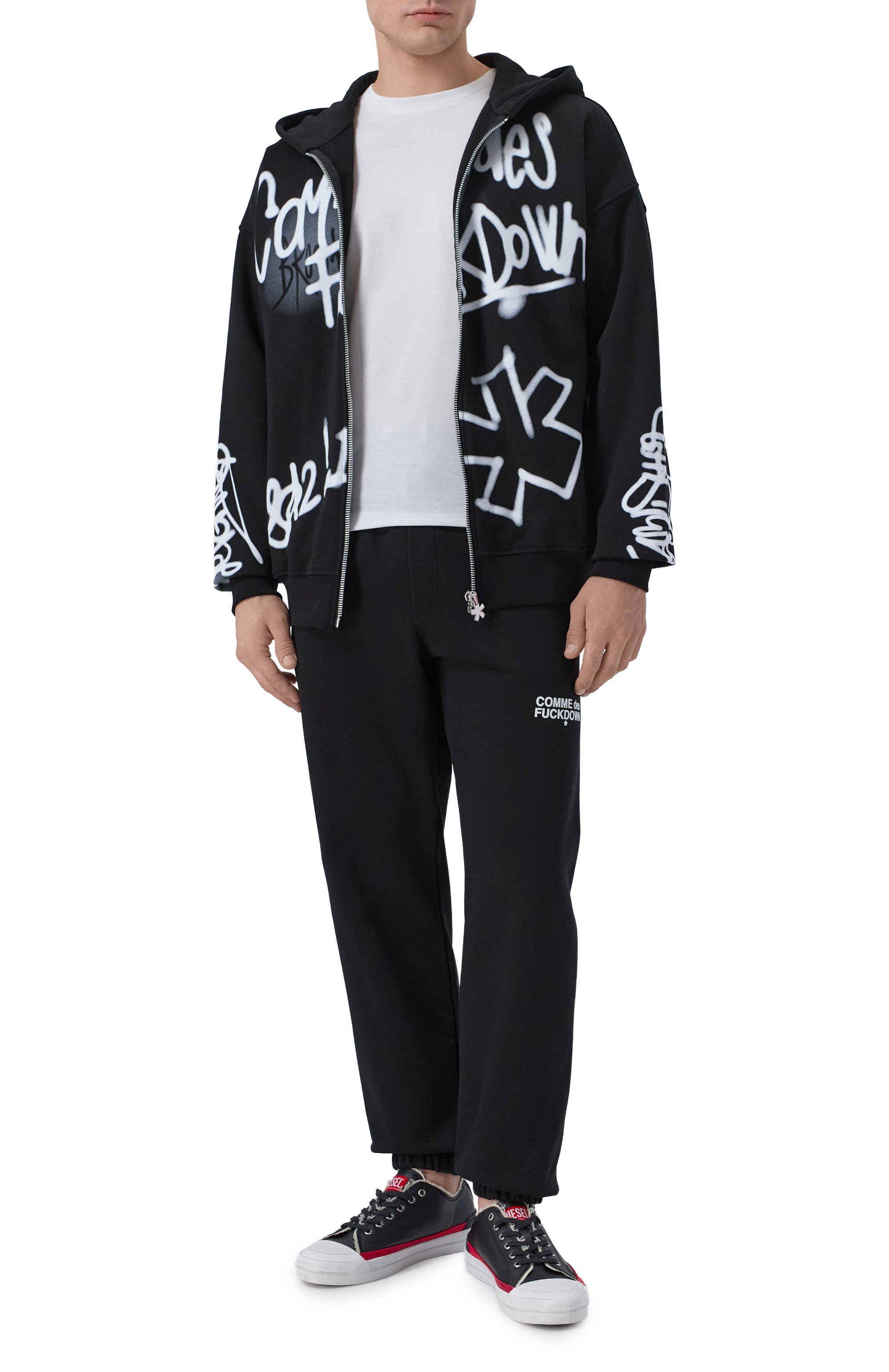 Хлопковые джоггеры COMME DES FUCKDOWN, арт. CFABM01914, фото 2
