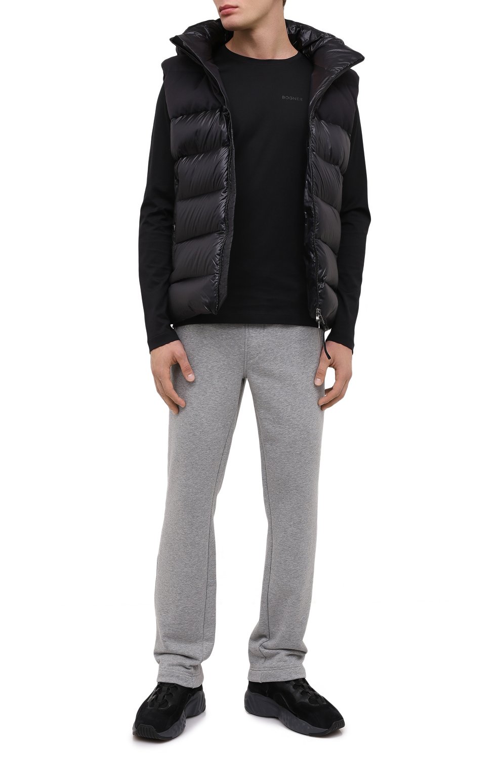 Хлопковый лонгслив BOGNER черного цвета по цене 19050 руб., арт. 58212798, фото 2 Хлопковый лонгслив BOGNER, арт. 58212798, фото 2