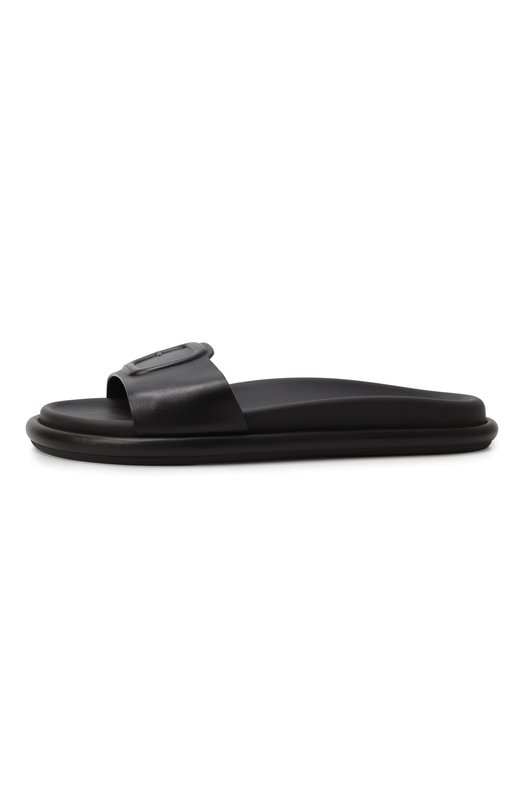 Кожаные шлепанцы Santoni WHXG71409G0MTKED Чёрный  WHXG71409G0MTKED Фото 4