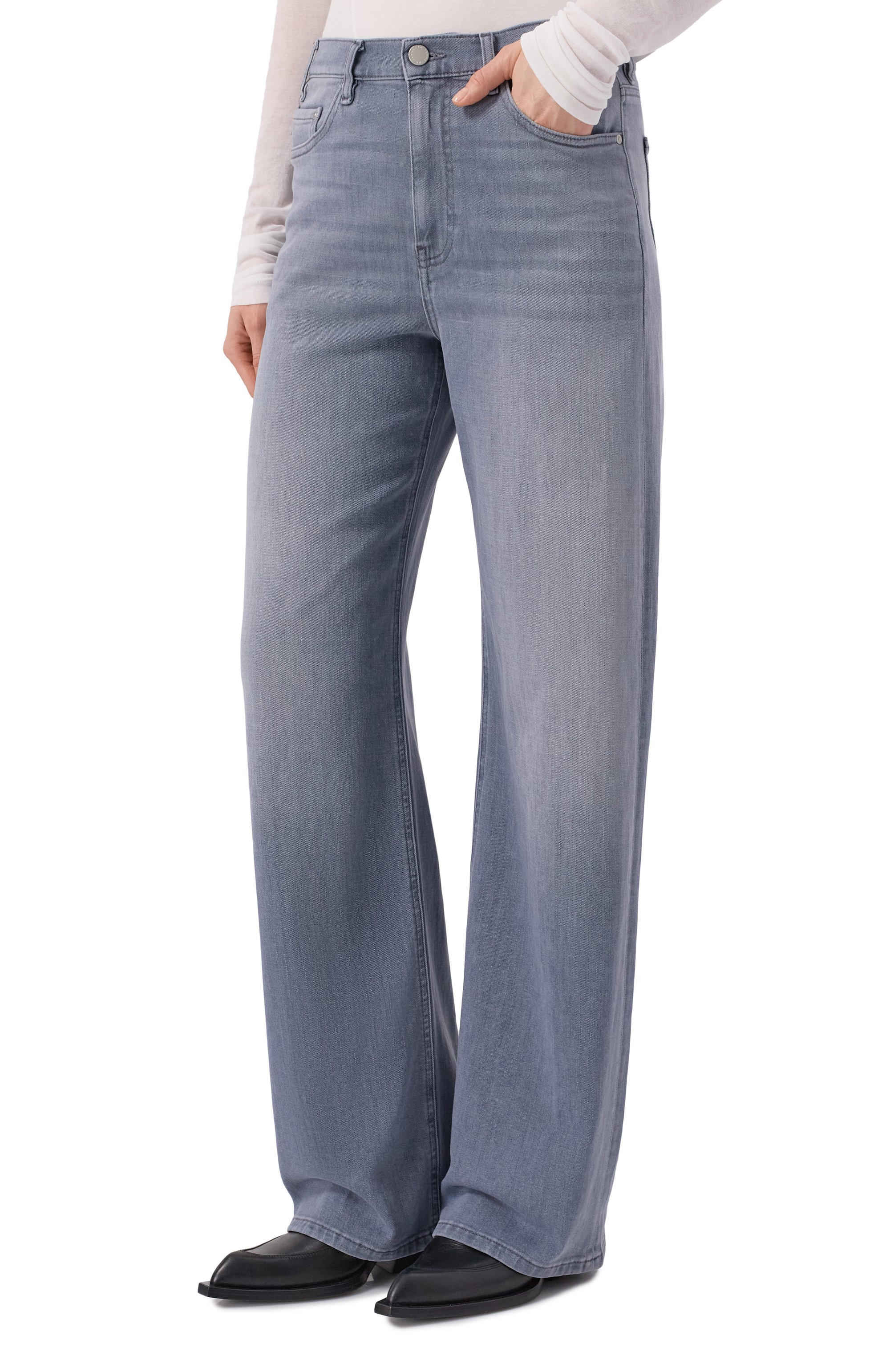 Джинсы AG ADRIANO GOLDSCHMIED серого цвета по цене 33300 руб., арт. W0015-167, фото 3 Джинсы AG ADRIANO GOLDSCHMIED, арт. W0015-167, фото 3