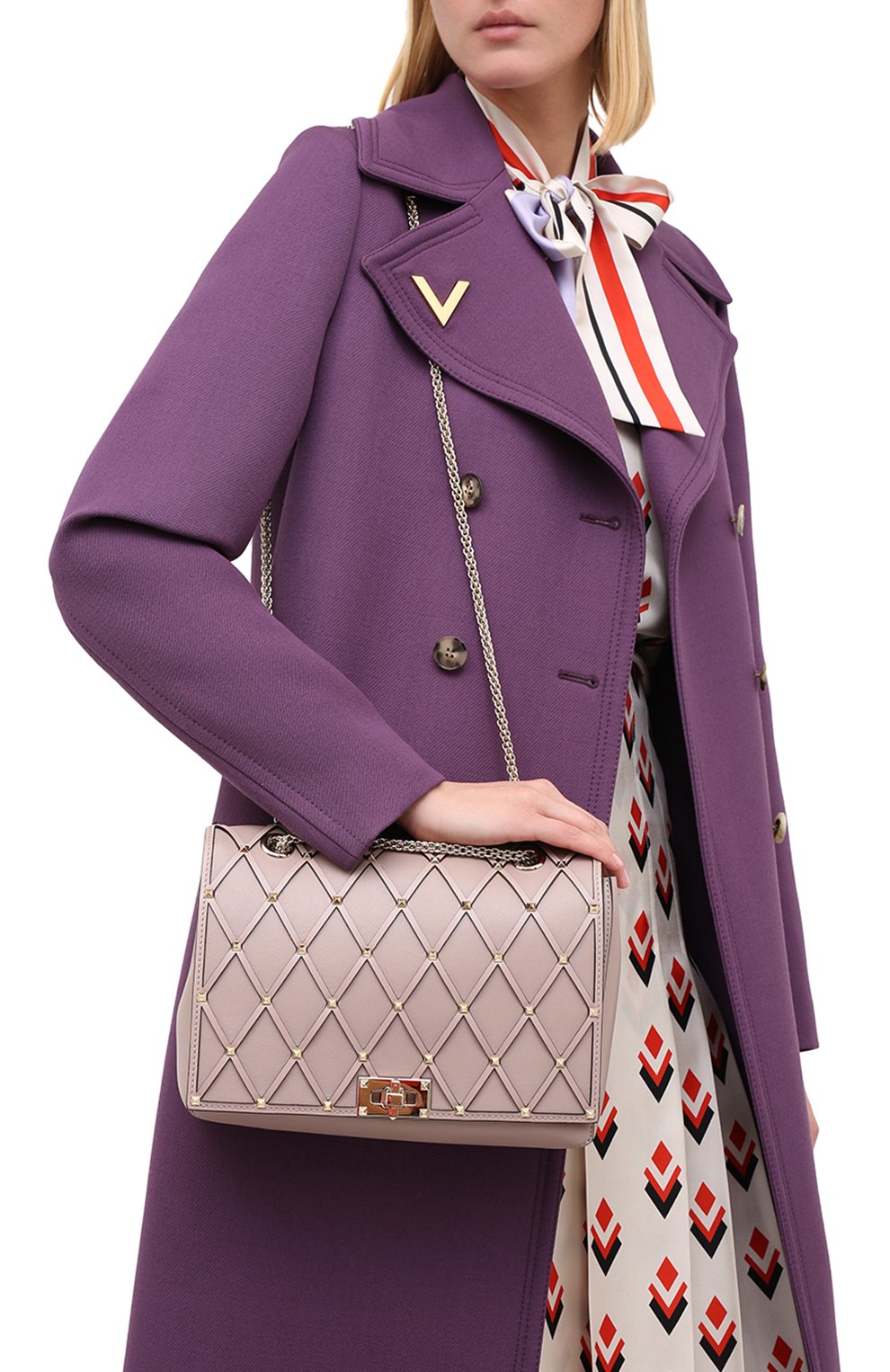 Сумка beehive VALENTINO бежевого цвета по цене 236500 руб., арт. UW2B0H40/HTL, фото 2 Сумка beehive VALENTINO, арт. UW2B0H40/HTL, фото 2