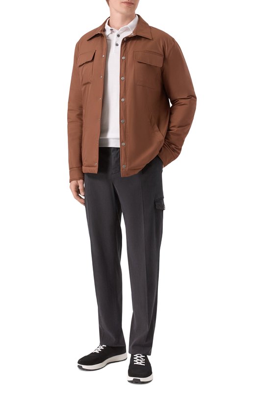 Текстильные кроссовки Kiton USSA031N0121724 Чёрный  USSA031N0121724 Фото 2