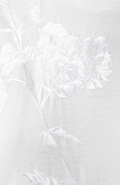 Хлопковая футболка DRIES VAN NOTEN белого цвета по цене 20850 руб., арт. 192-11176-8611, фото 5 Хлопковая футболка DRIES VAN NOTEN, арт. 192-11176-8611, фото 5