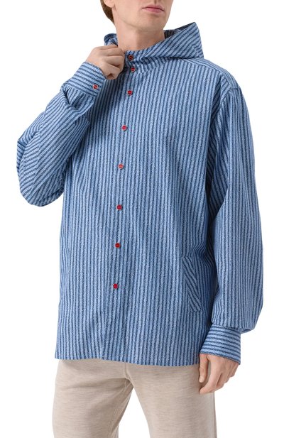 Хлопковая рубашка KITON, арт. UMCMARH0912901_46-50, фото 3