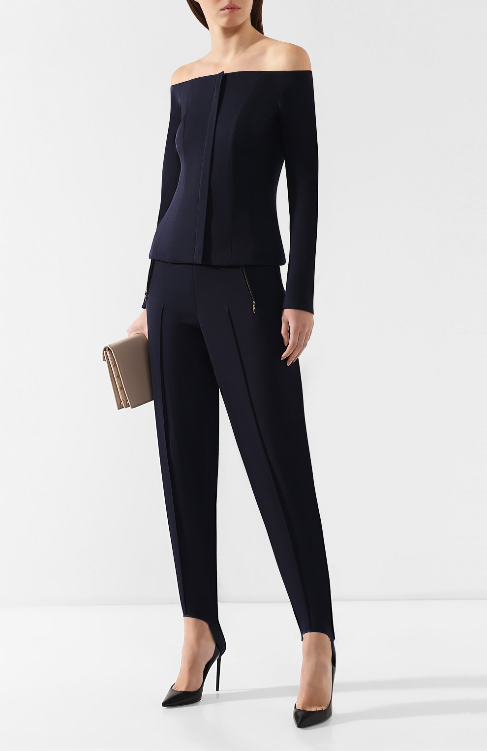 Шерстяной жакет с открытыми плечами RALPH LAUREN, арт. 290740110, фото 2