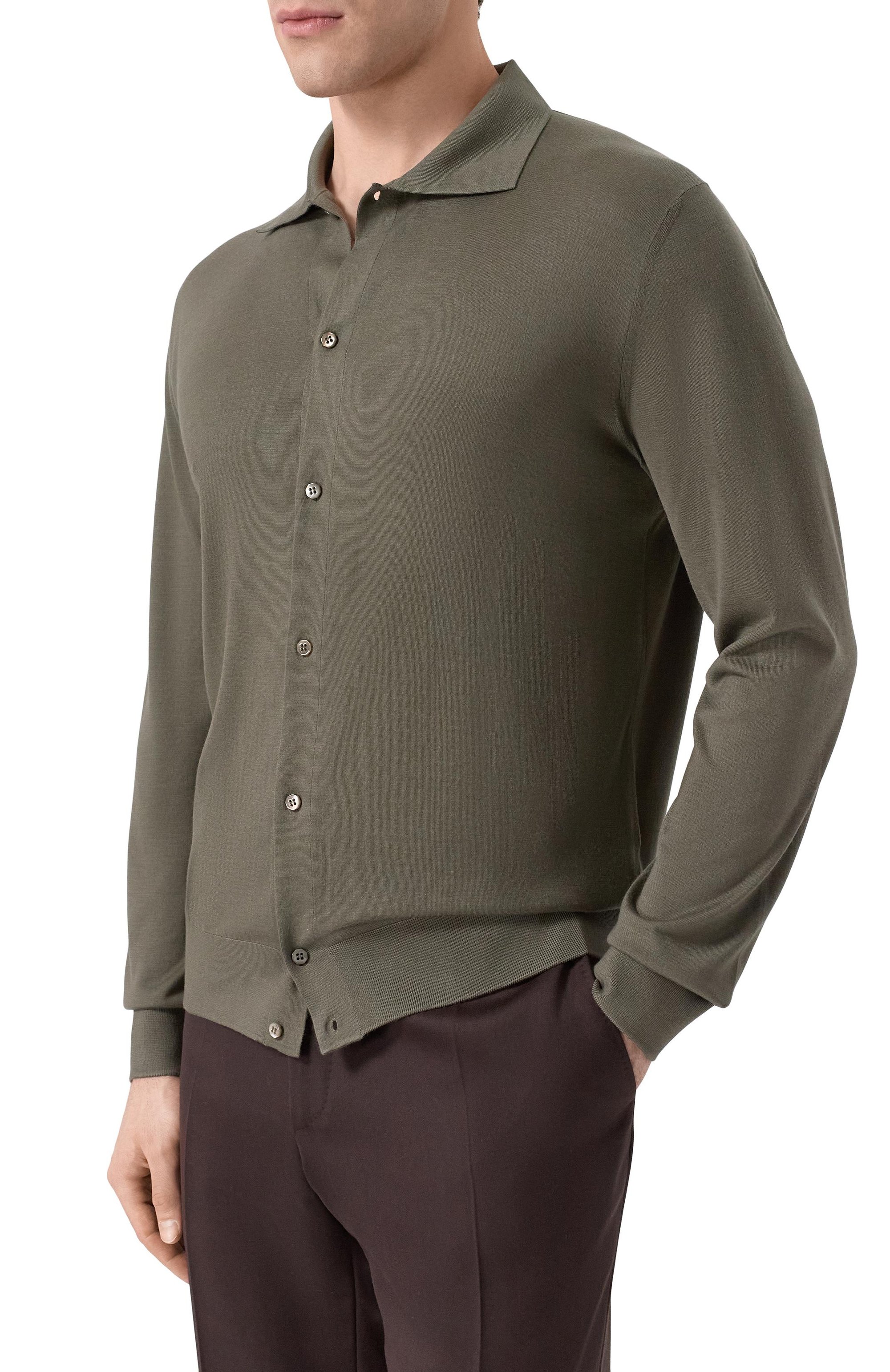 Рубашка из кашемира и шерсти STEFANO RICCI, арт. W505506PAL/W26150_001, фото 3