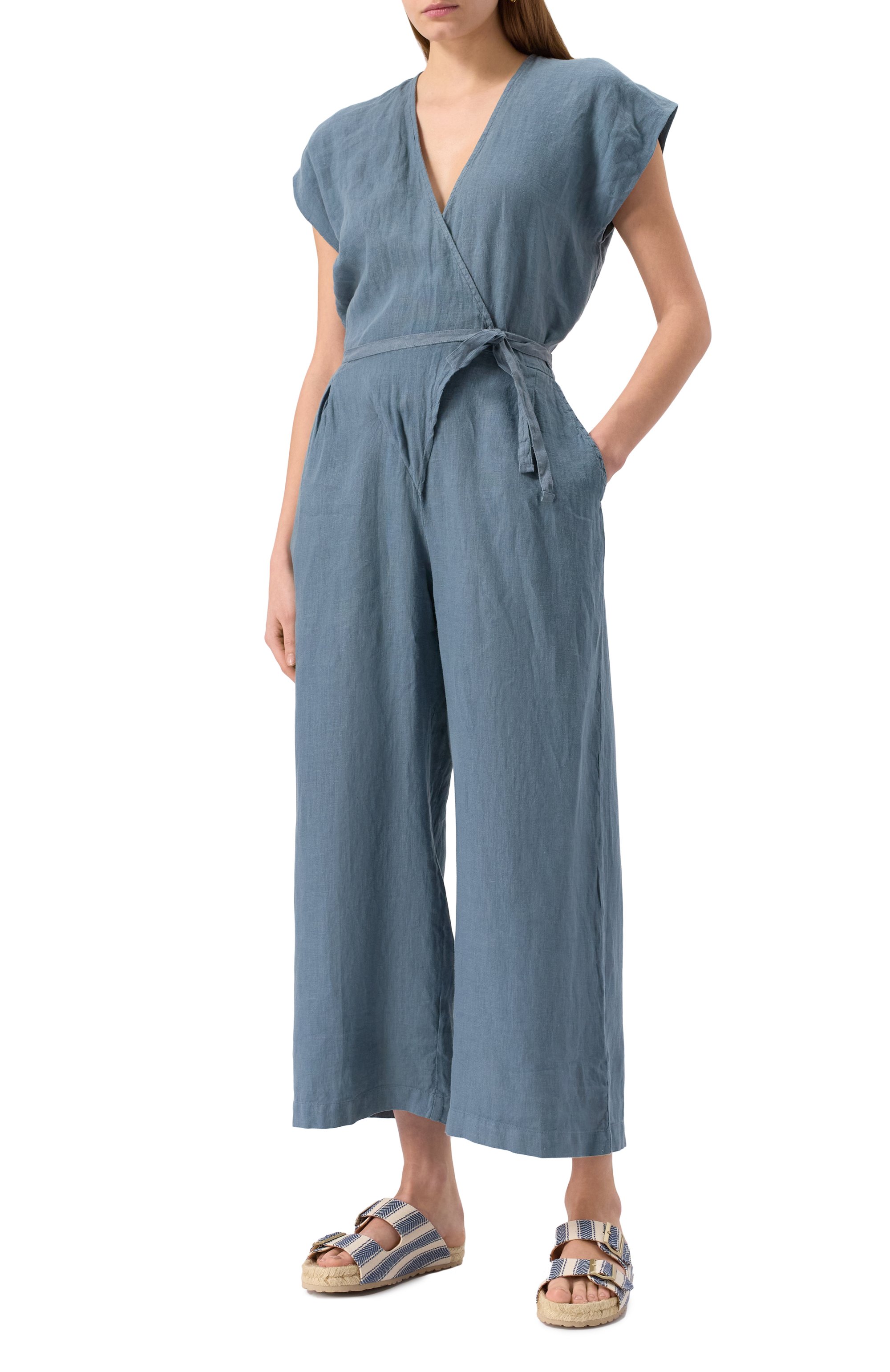 Льняной комбинезон DEHA, арт. D22449, фото 2