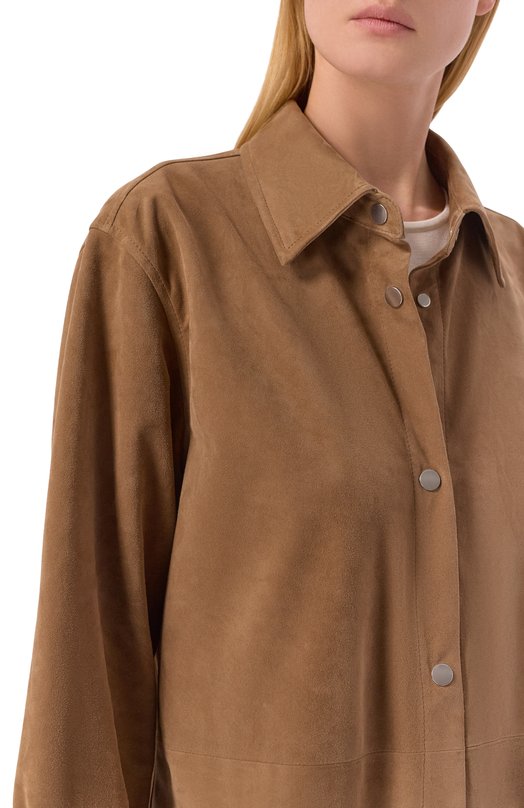 Замшевая рубашка MVST M26.2PW.L022/L010 SUEDE Бежевый  M26.2PW.L022/L010 SUEDE Фото 5