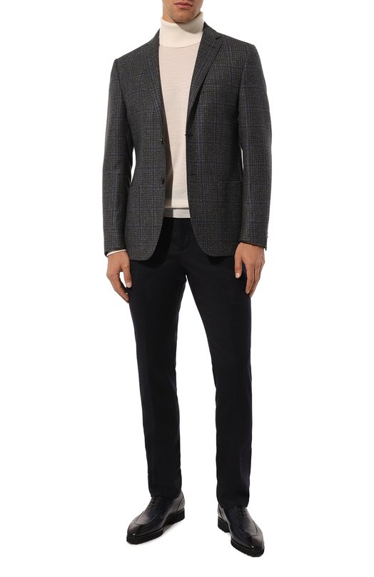 Шерстяной пиджак Corneliani 946002-9416454 Серый  946002-9416454 Фото 2