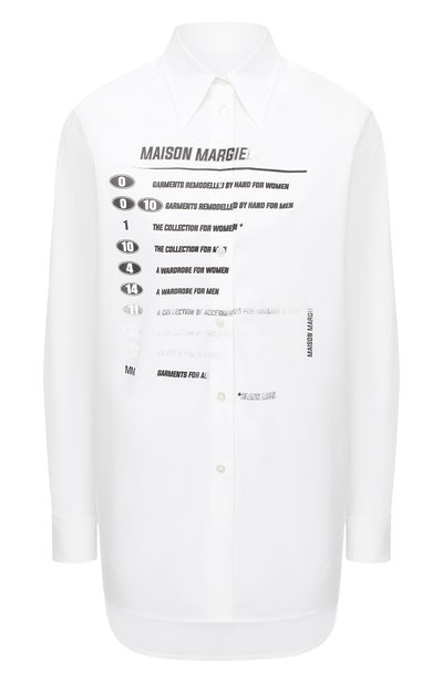 Женская хлопковая рубашка MM6, арт. S52DL0149/S47294