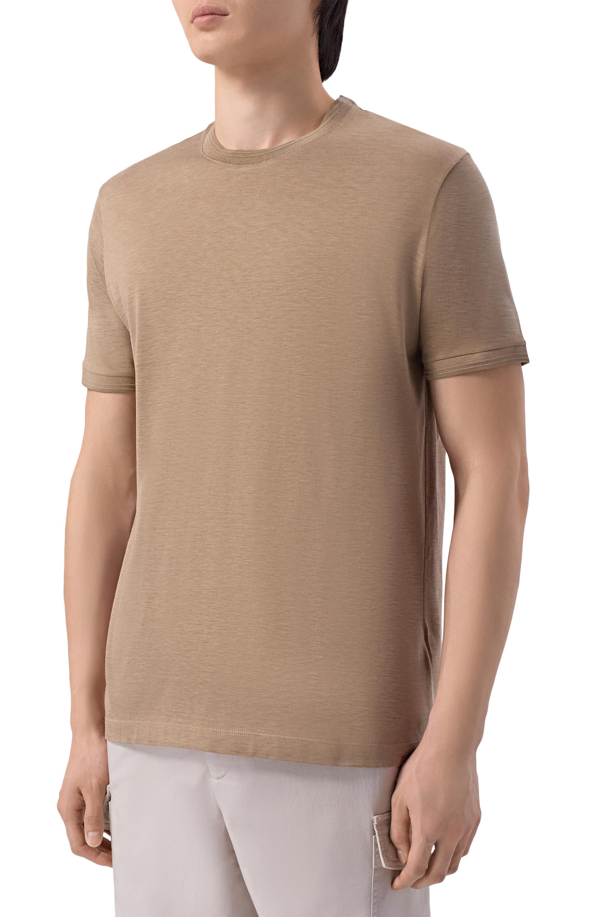  Футболка из шелка и хлопка PAUL&SHARK, арт. 25411008_001, фото 3