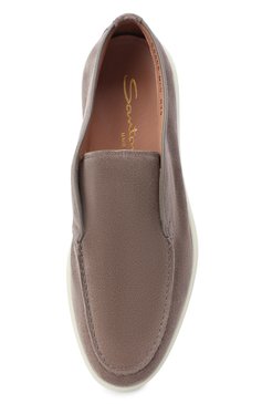 Женские замшевые ботинки SANTONI серого цвета, арт. WUYA58458TISNPYLM40 | Фото 5 (Подошва: Платформа; Материал внешний: Кожа, Замша; Каблук высота: Низкий; Региональные ограничения белый список (Axapta Mercury): Не проставлено; Материал внутренний: Натуральная кожа; Материал сплава: Проставлено; Материал утеплителя: Без утеплителя; Драгоценные камни: Проставлено; Женское Кросс-КТ: Дезерты-ботинки; Длина стельки: 23,3, 23,6, 23,9, 24,3, 24,6, 24,9, 25,3, 25,6, 25,9, 26,3, 26,6, 26,9, 27,2)