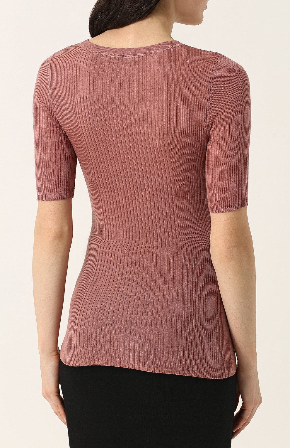 Приталенный шерстяной топ с коротким рукавом ALEXANDERWANG.T, арт. 4K481035M8, фото 4