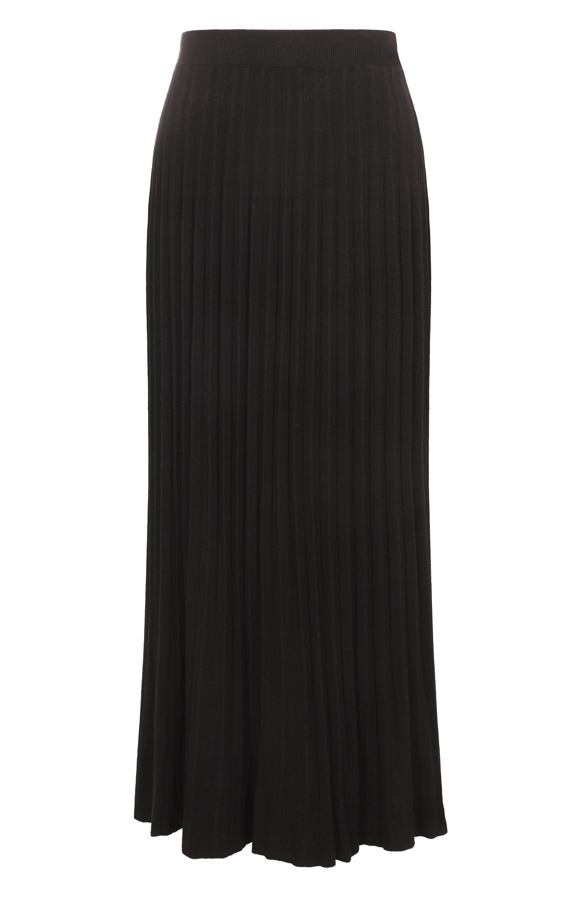 Плиссированная юбка PIETRO BRUNELLI черного цвета по цене 17450 руб., арт. G0B006/VIB88P, фото 1 Плиссированная юбка PIETRO BRUNELLI, арт. G0B006/VIB88P, фото 1
