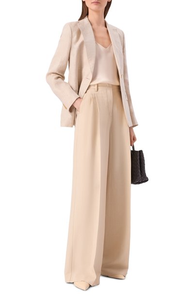 Брюки из вискозы и льна WEEKEND MAX MARA, арт. WKDVELIER0, фото 2