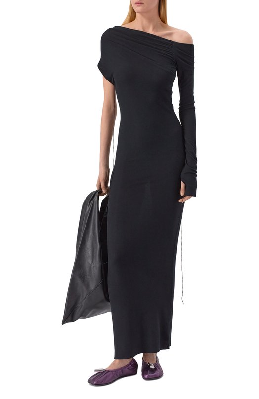 Кожаные балетки Numeric MM6 S59WZ0106/P7703 Фиолетовый  S59WZ0106/P7703 Фото 3