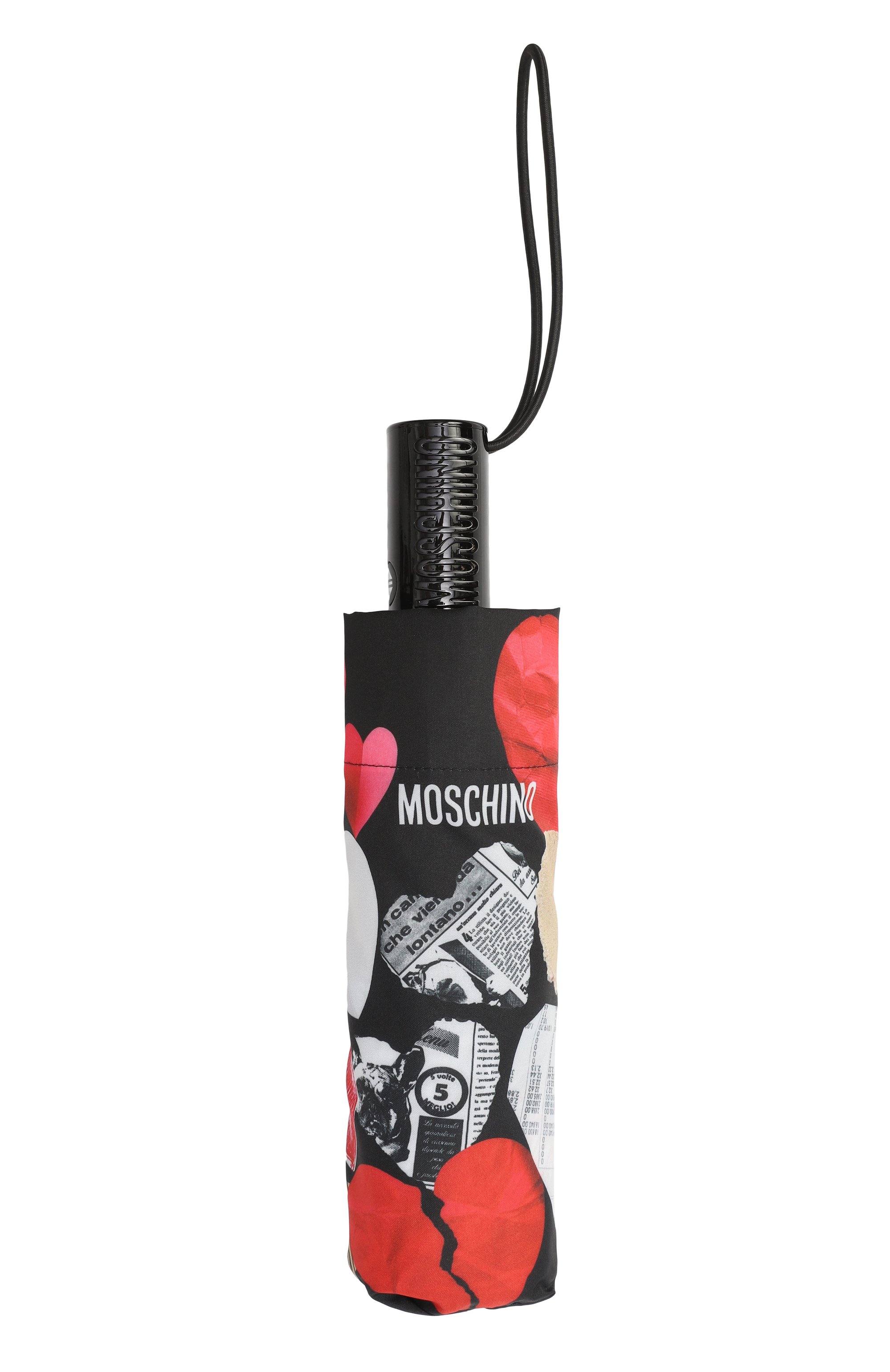 Складной зонт MOSCHINO черного цвета по цене 14300 руб., арт. 8946-0PENCL0SEA, фото 4 Складной зонт MOSCHINO, арт. 8946-0PENCL0SEA, фото 4