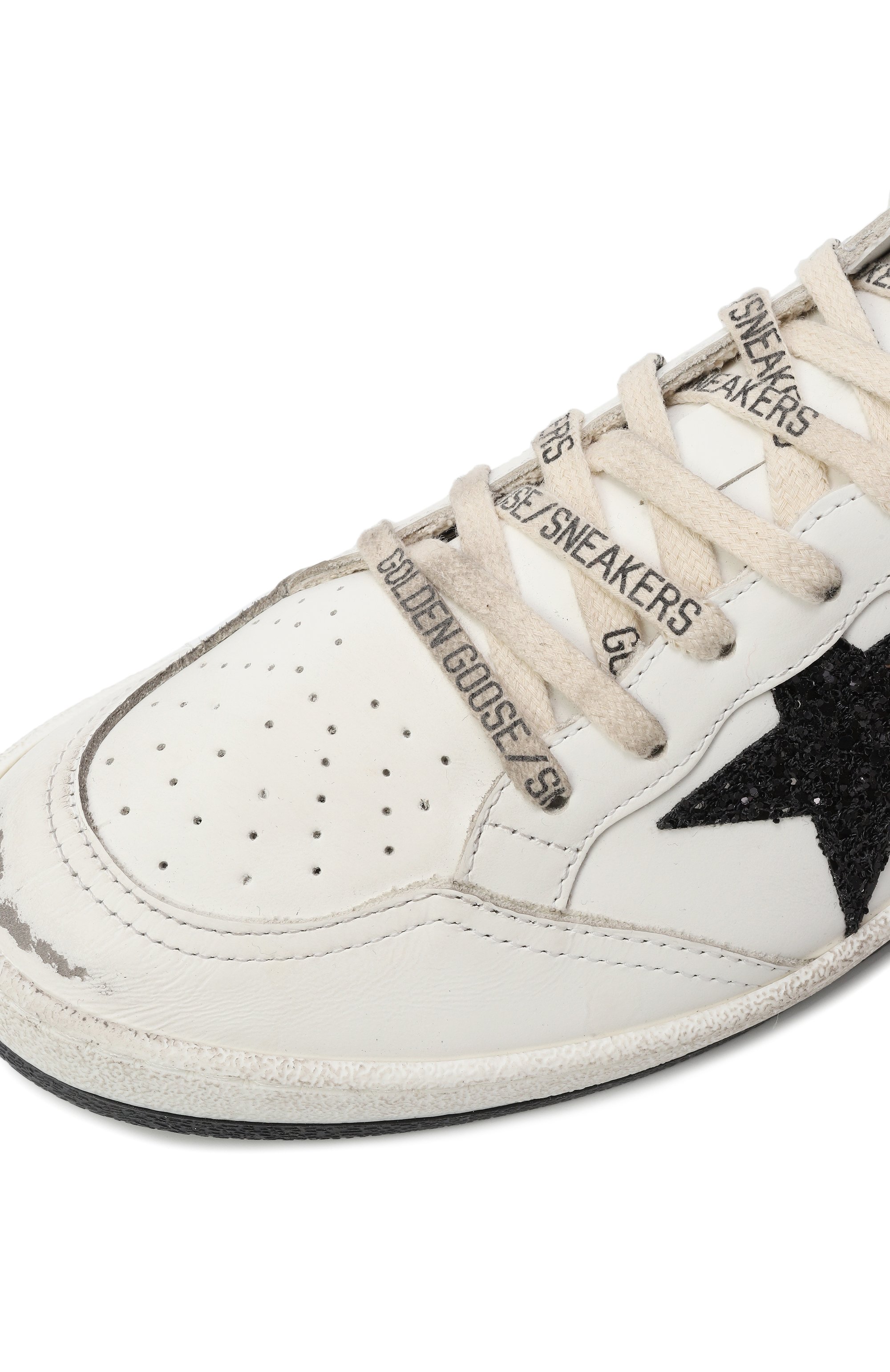 Кожаные кеды ball star GOLDEN GOOSE DELUXE BRAND, арт. GWF00117.F006118, фото 7
