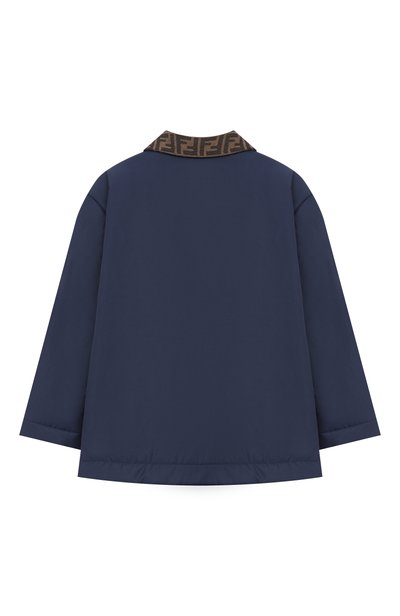 Утепленная куртка-рубашка FENDI темно-синего цвета по цене 119500 руб., арт. JMA332/ART2/8A-12+, фото 2 Утепленная куртка-рубашка FENDI, арт. JMA332/ART2/8A-12+, фото 2
