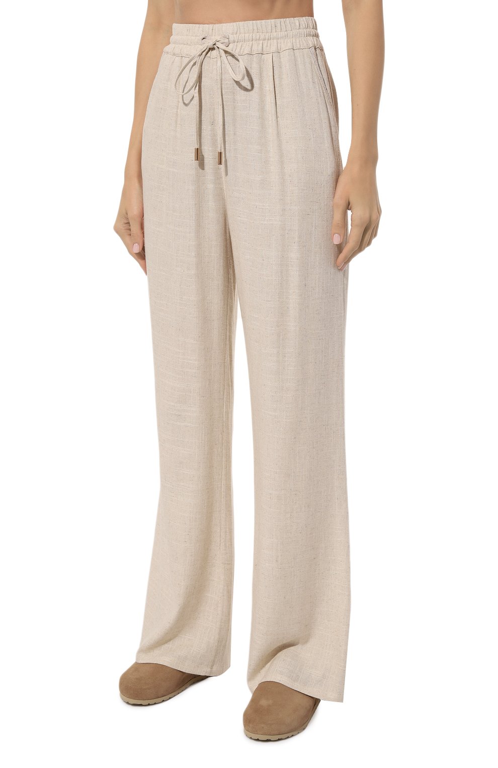 Брюки изо льна и вискозы FREEAGE, арт. WS24.PT107.2070.912, фото 3