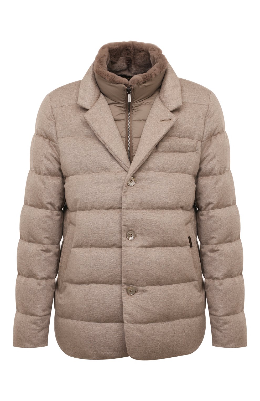 Кашемировый пуховик dalton-dtb с отделкой из норки MOORER, арт. DALT0N/EDB, фото 1