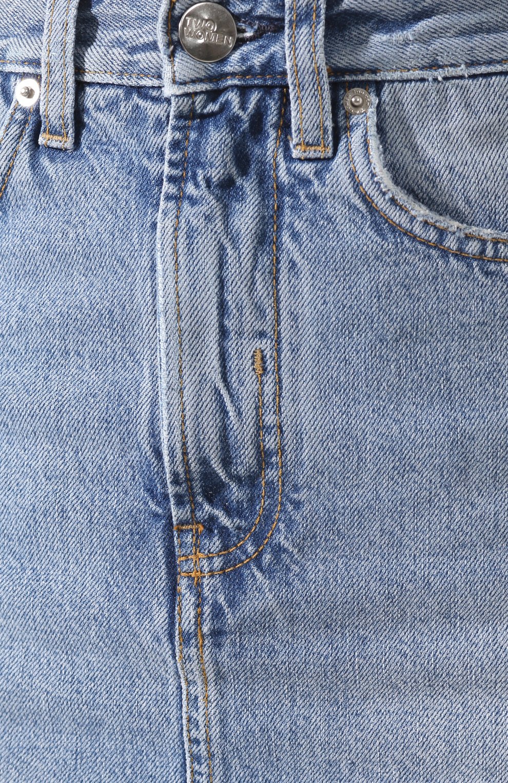 Джинсовая юбка TWO WOMEN IN THE WORLD синего цвета по цене 18650 руб., арт. NICHE/YNG3P, фото 5 Джинсовая юбка TWO WOMEN IN THE WORLD, арт. NICHE/YNG3P, фото 5