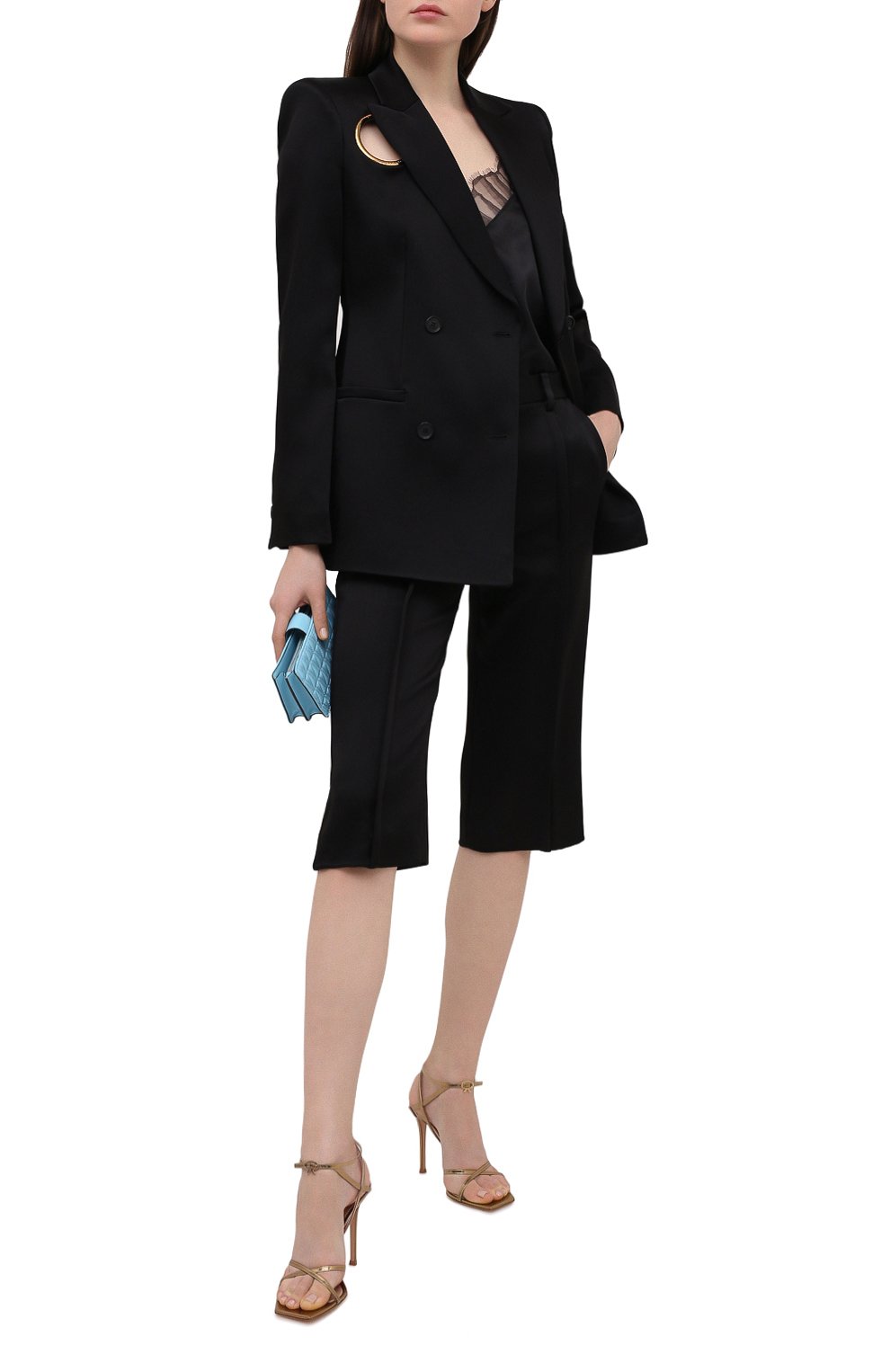 Кожаные босоножки georgina GIANVITO ROSSI, арт. G31993.15RIC.METMEK0, фото 2