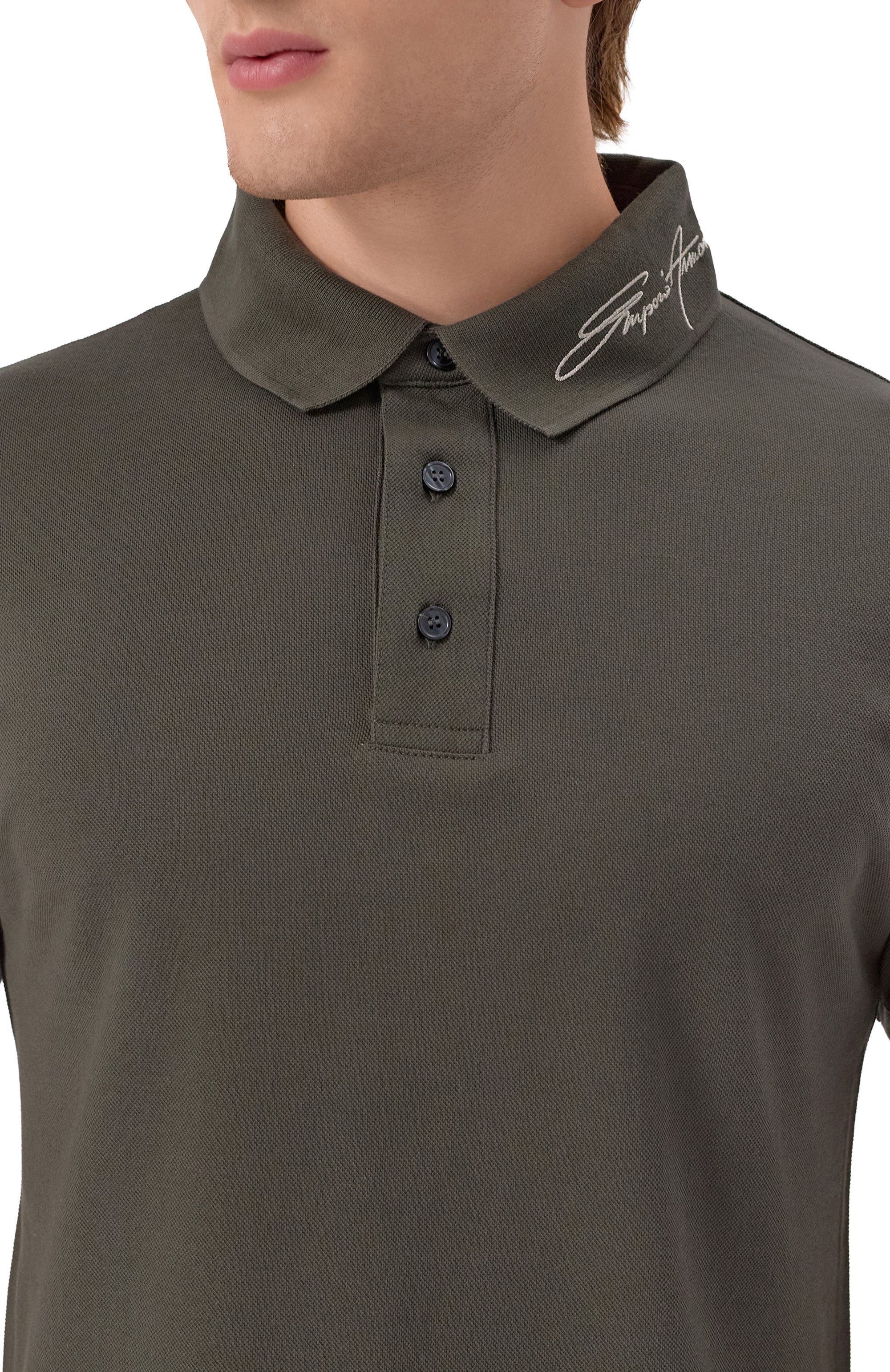 Хлопковое поло EMPORIO ARMANI, арт. EM002999/AF12955, фото 5