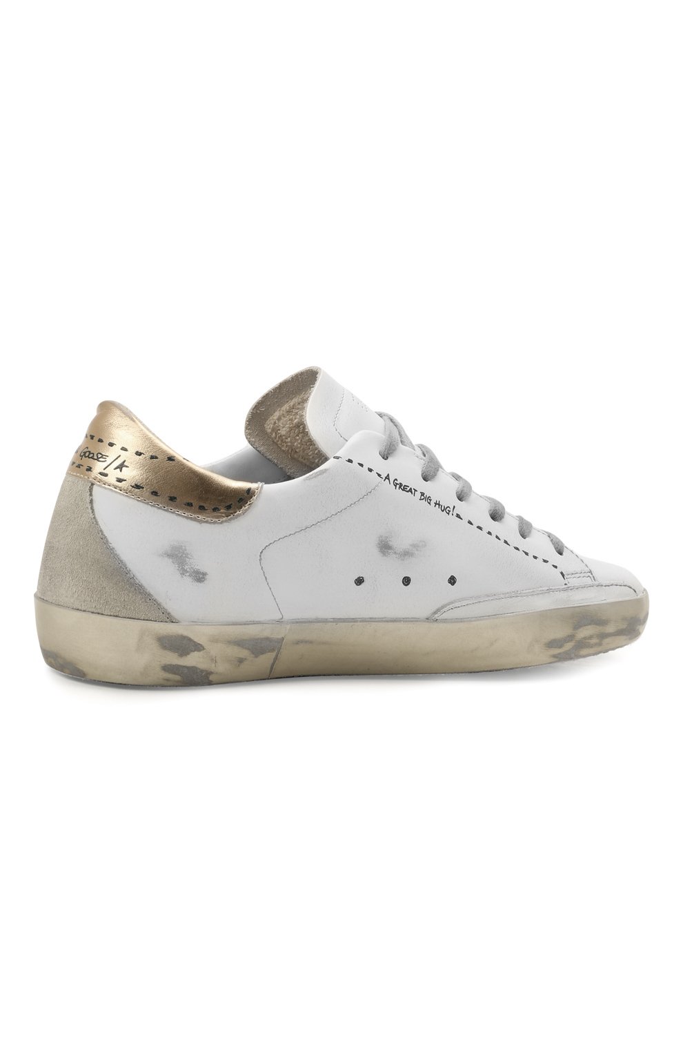 Кожаные кеды superstar GOLDEN GOOSE DELUXE BRAND, арт. GWF00102.F002028, фото 4
