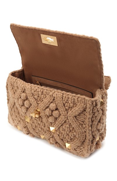 Сумка roman stud large VALENTINO бежевого цвета по цене 363000 руб., арт. WW2B0I60/YSK, фото 4 Сумка roman stud large VALENTINO, арт. WW2B0I60/YSK, фото 4