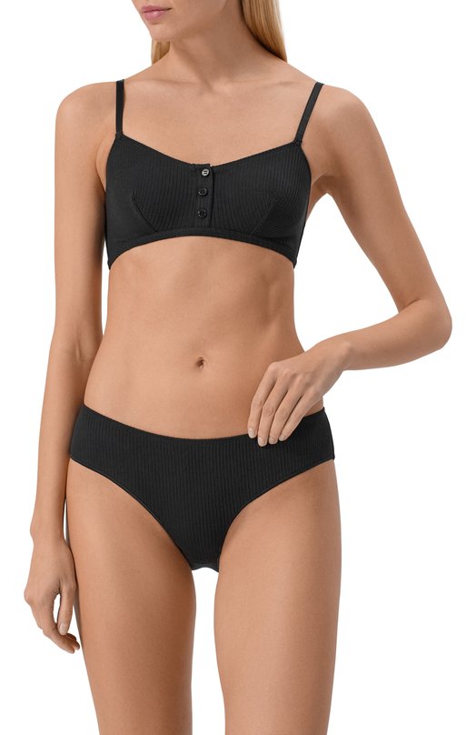 Хлопковый бюстгальтер DNUD Paris L931SG Чёрный  L931SG Фото 2