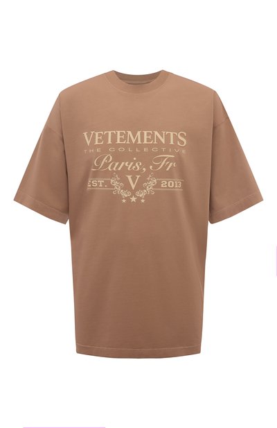 Женская хлопковая футболка VETEMENTS, арт. UE64TR1900