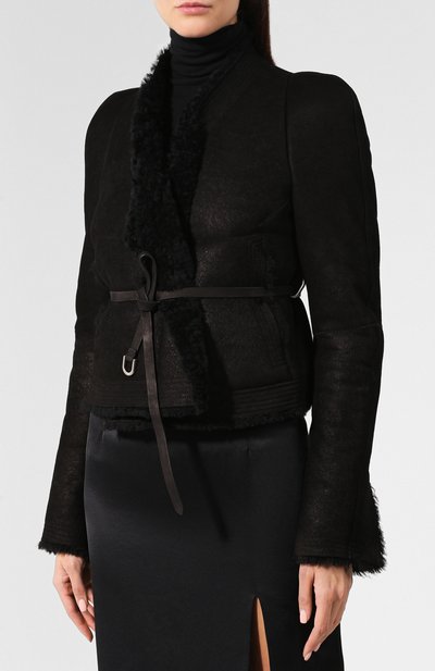 Дубленка RICK OWENS черного цвета по цене 256000 руб., арт. RP19F5764/LSHW, фото 3 Дубленка RICK OWENS, арт. RP19F5764/LSHW, фото 3
