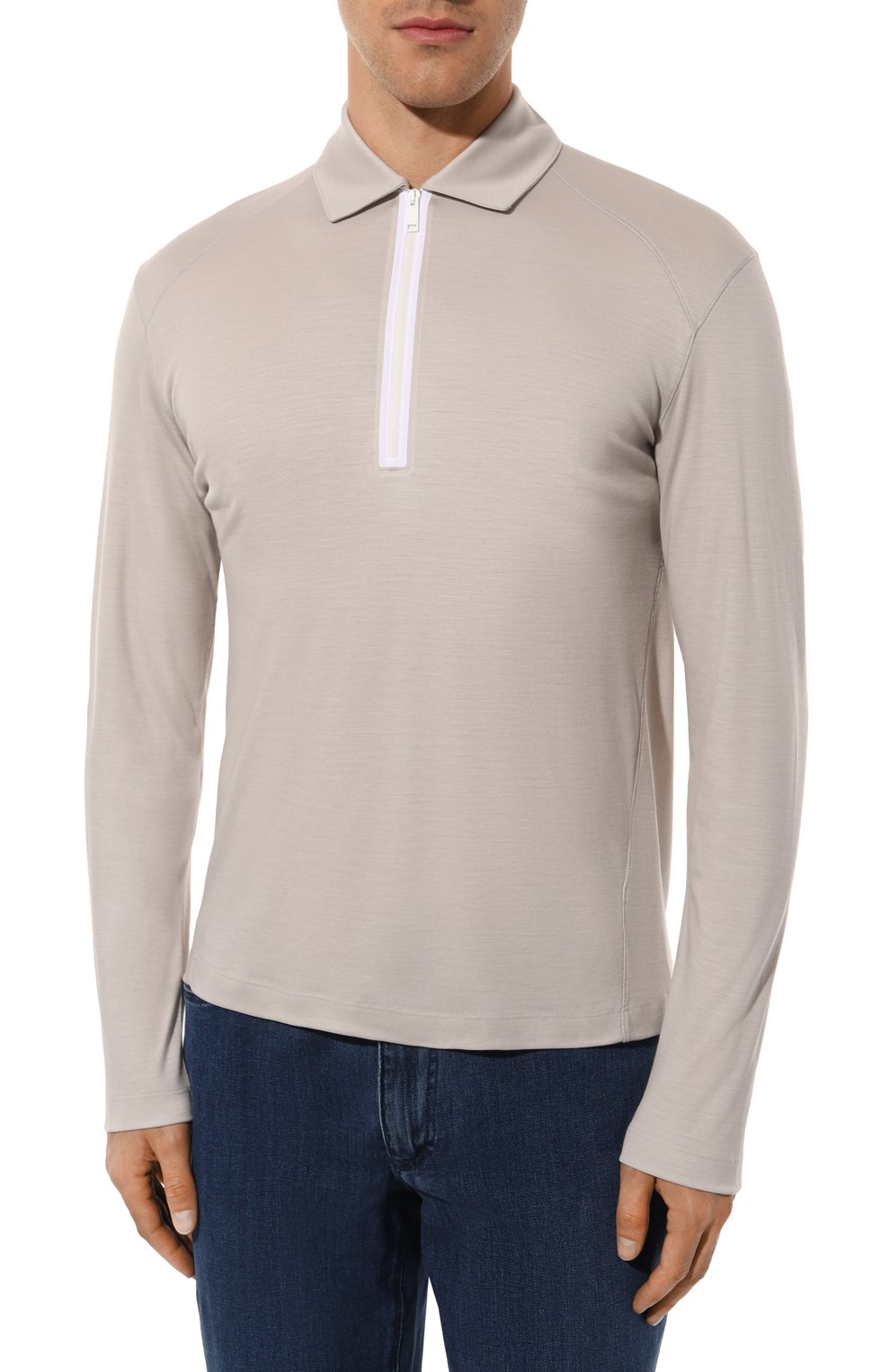 Шерстяное поло ZEGNA бежевого цвета по цене 99500 руб., арт. UC328A6/CCT702, фото 3 Шерстяное поло ZEGNA, арт. UC328A6/CCT702, фото 3