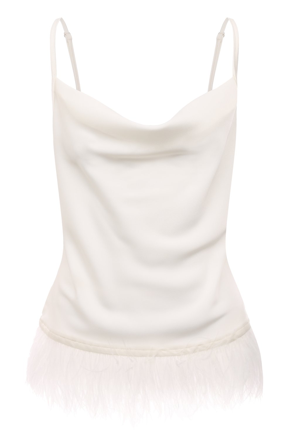 Топ с отделкой перьями SEVEN LAB, арт. TKF white, фото 1