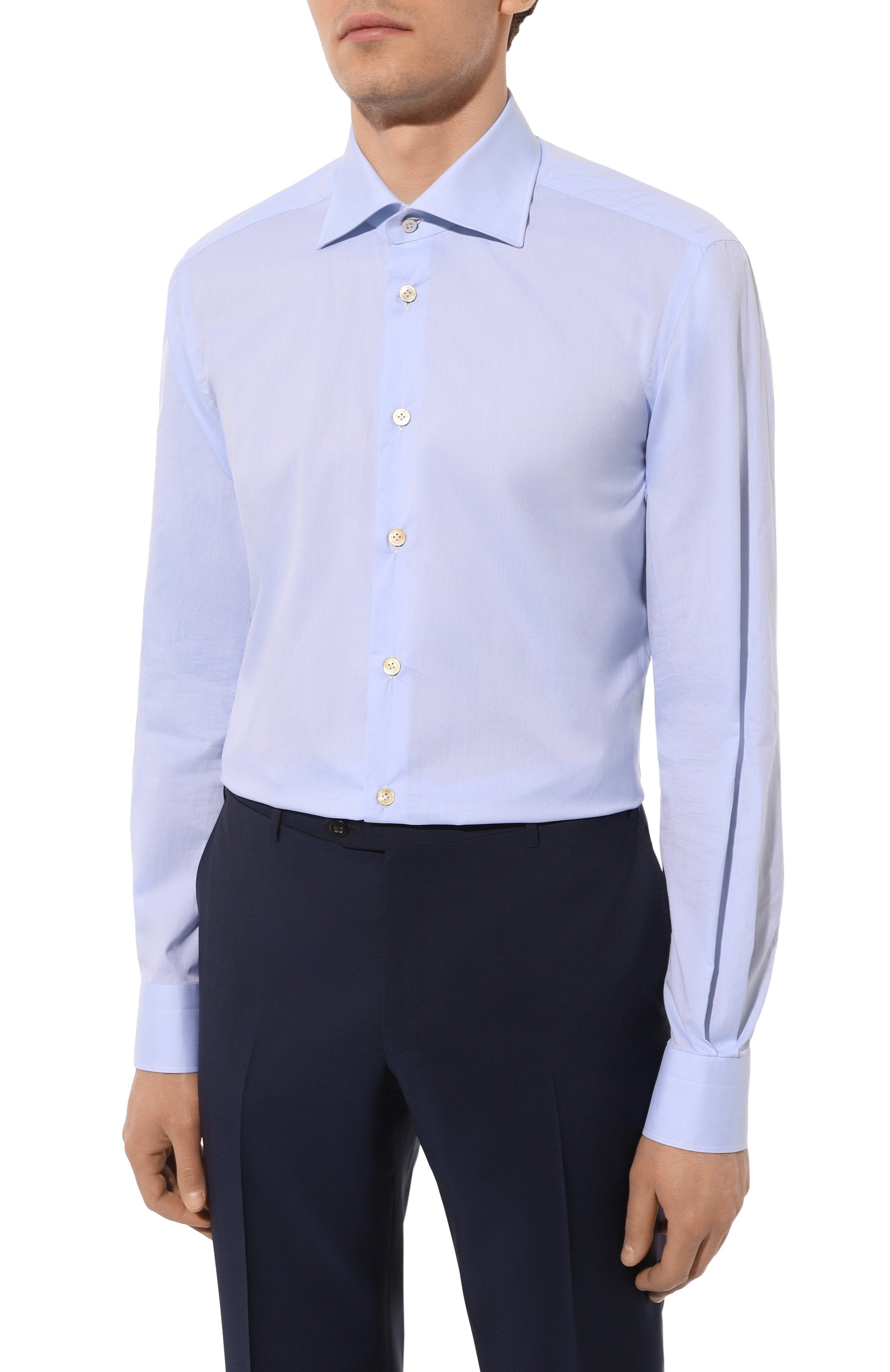 Хлопковая сорочка KITON, арт. UCIH06145, фото 4