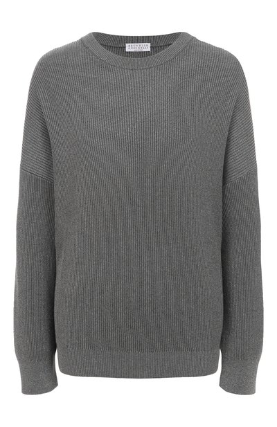 Женский свитер из хлопка и вискозы BRUNELLO CUCINELLI, арт. MAZ260200P