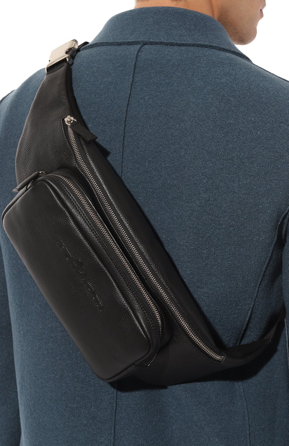 Кожаная поясная сумка KITON, арт. UBCR0SSN00967, фото 2