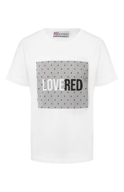 Женская хлопковая футболка REDVALENTINO, арт. TR3MG05Z/516