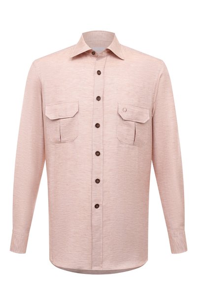 Мужская рубашка из хлопка и шелка STEFANO RICCI, арт. SP006289/R2150