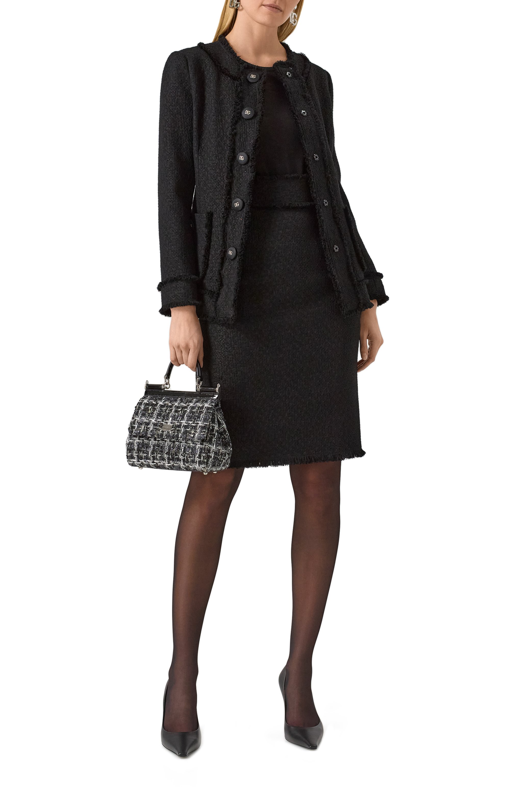 Жакет из шерсти и вискозы DOLCE & GABBANA, арт. F2940T/GDCLW, фото 2