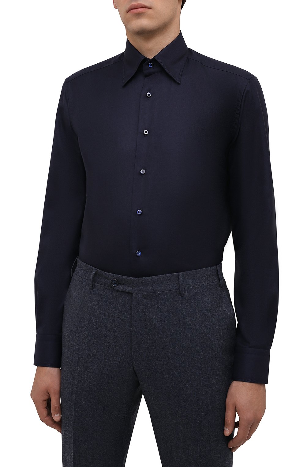 Сорочка из кашемира и шелка ZILLI, арт. MFW-87060-3/ZS128, фото 3