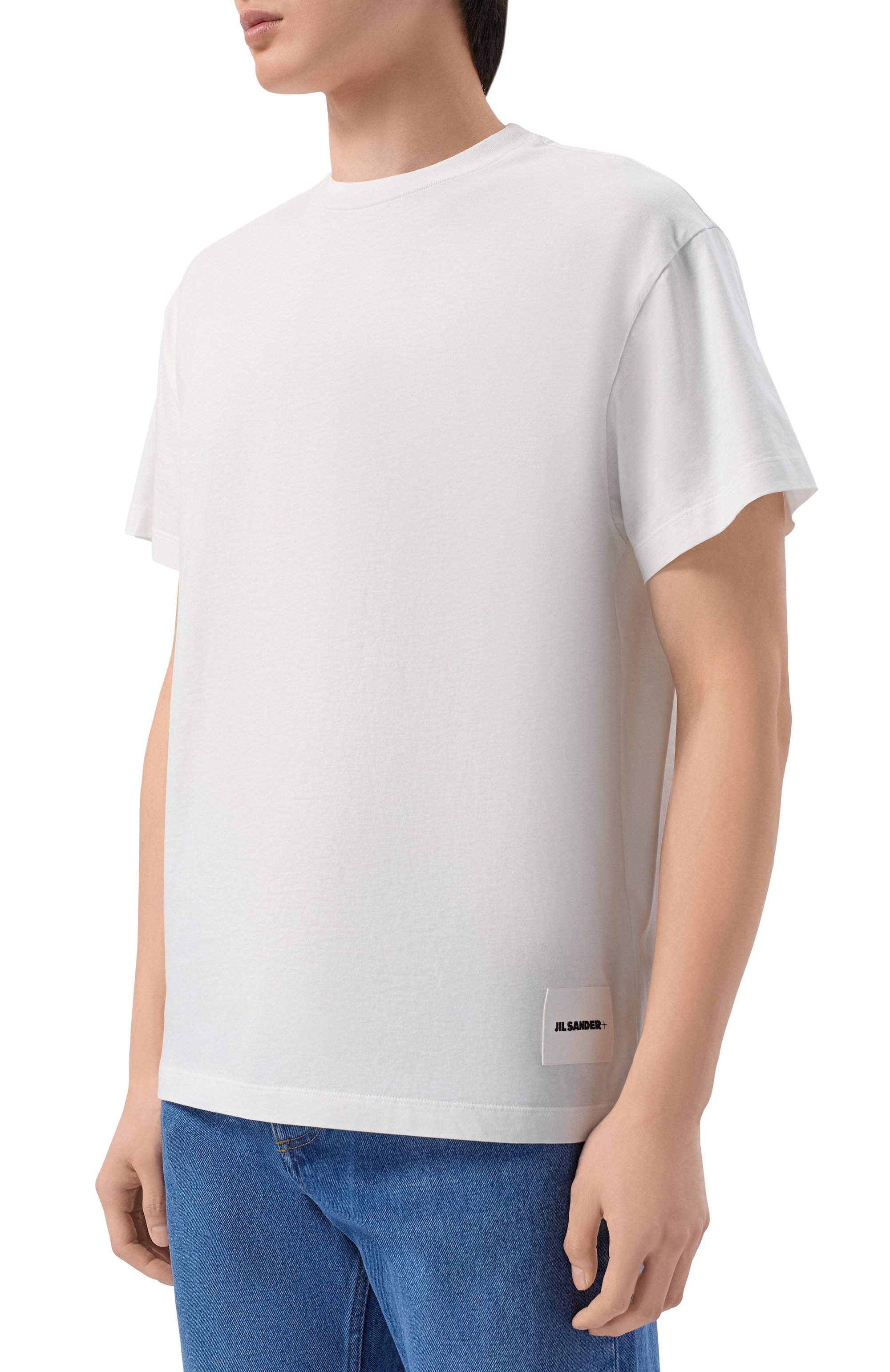 Комплект из трех футболок JIL SANDER белого цвета по цене 46850 руб., арт. J47GC0001-J45048, фото 3 Комплект из трех футболок JIL SANDER, арт. J47GC0001-J45048, фото 3