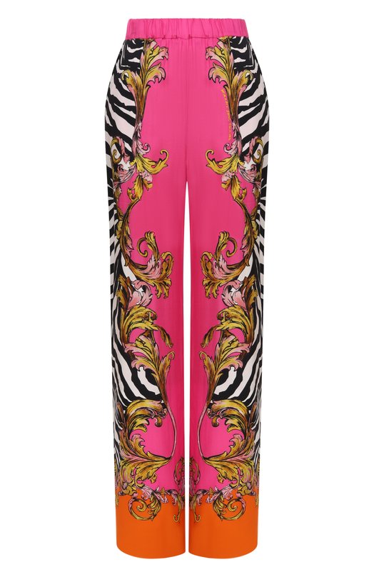 Брюки из вискозы Versace Jeans Couture 78HAA1P2/NS653 Розовый 78HAA1P2/NS653