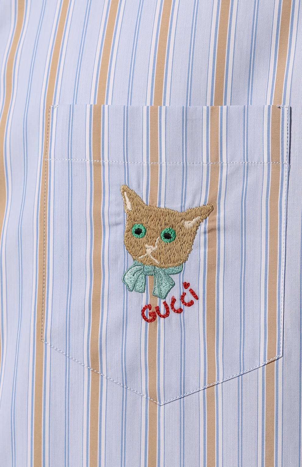 Хлопковая рубашка GUCCI, арт. 659625 ZAG0I, фото 5