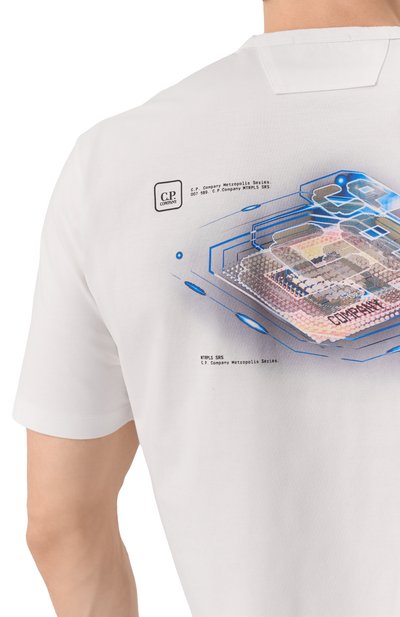 Хлопковая футболка C.P. COMPANY, арт. 18CLTS049A006370W, фото 5